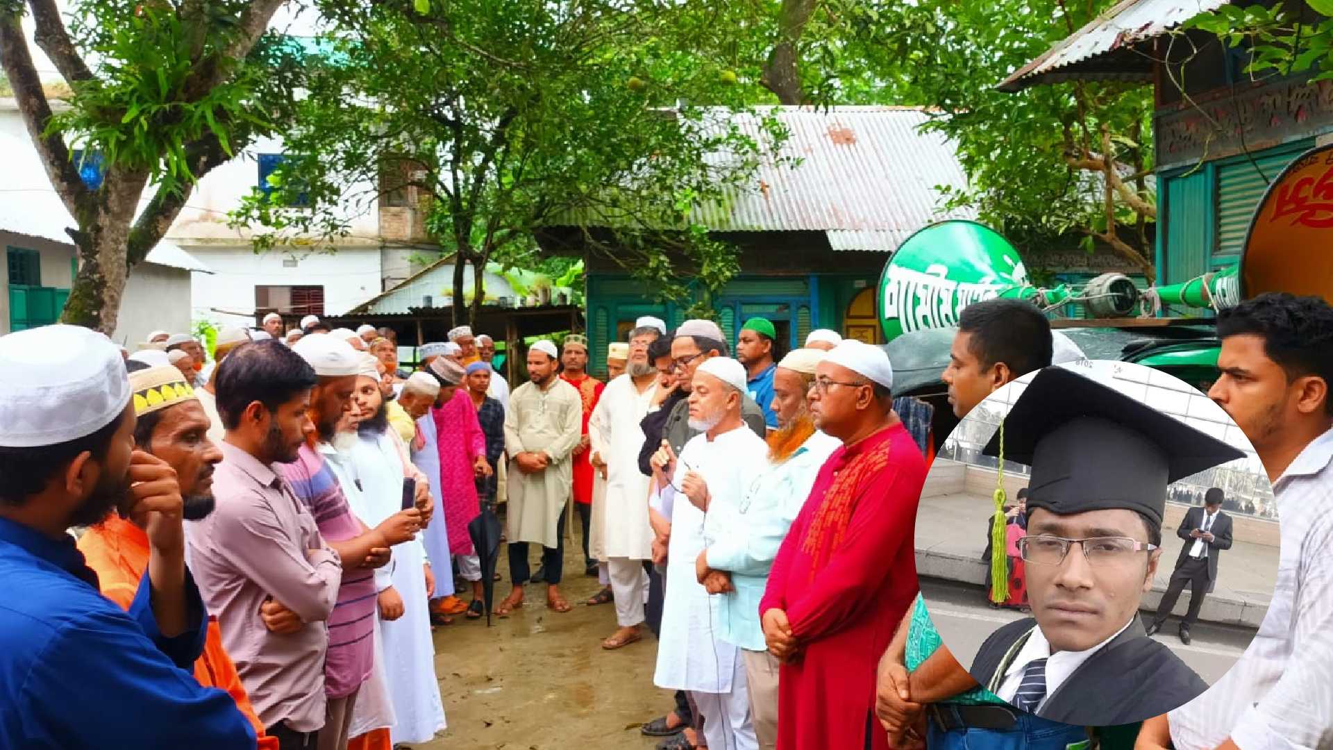 বরুড়ায় সাংবাদিক সাকিব আল হেলালের জানাজা ও দাফন সম্পন্ন