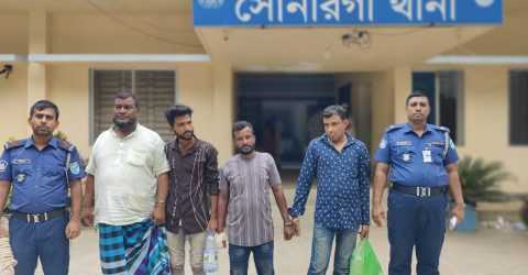 সোনারগাঁয়ে দুই ডাকাতসহ ওয়ারেন্ট ভুক্ত অপহরণ মামলার আসামি গ্রেফতার