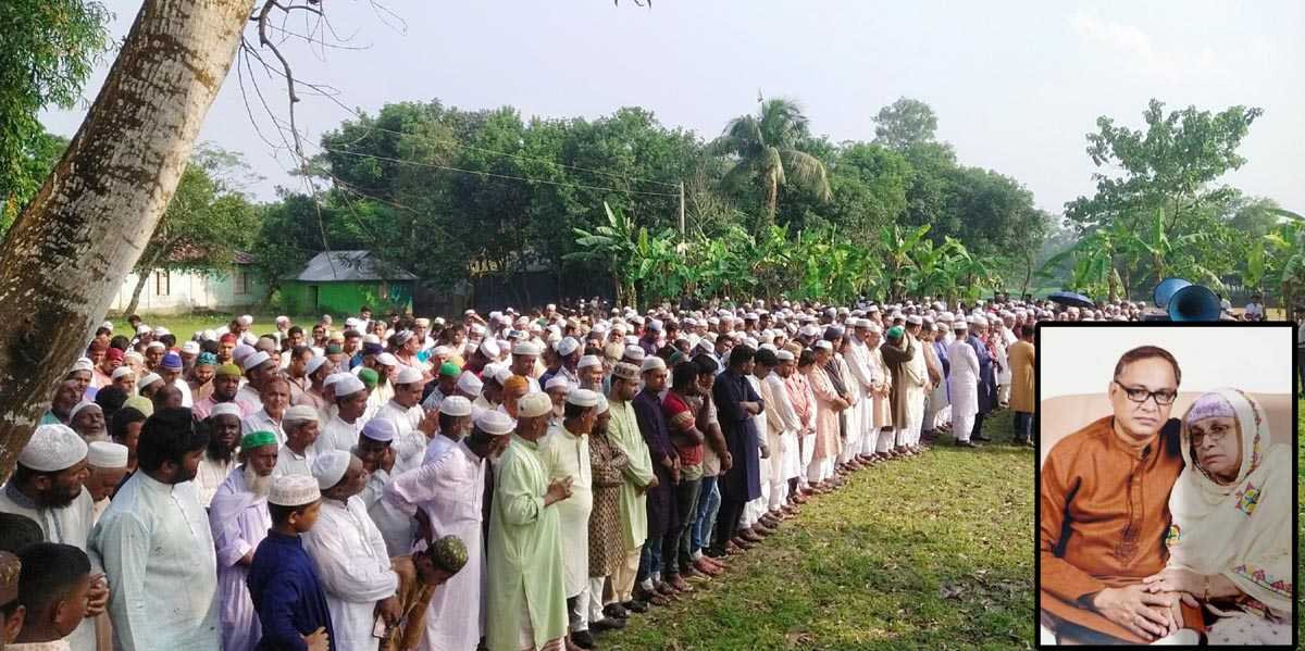 বুড়িচংয়ে সাবেক চেয়ারম্যান আলহাজ্ব সাজ্জাদ হোসেনের মায়ের জানাজার নামাজ ও দাফন সম্পন্ন